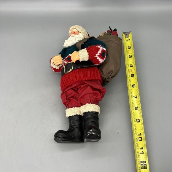 Vintage Santa Collectible World Bazaars Santa with Toy Sack 80525 #6 - Picture 16 of 16